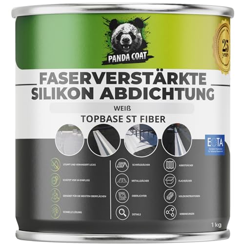 TopBase ST Fiber – Faserverstärkter Silikon-Flüssigkunststoff (Faserkitt), Grau/Weiß, 1-4,7 kg