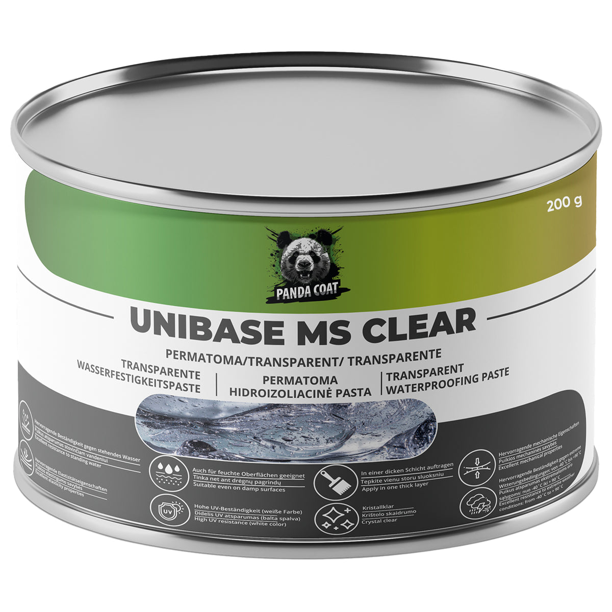 UniBase MS Clear – Transparente Abdichtungspaste, 0,2kg/1kg