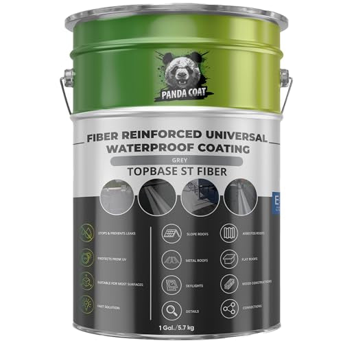 UniBase MS Fiber – Glasfaserverstärkte Flüssigabdichtung, Grau, 1kg/5,67kg