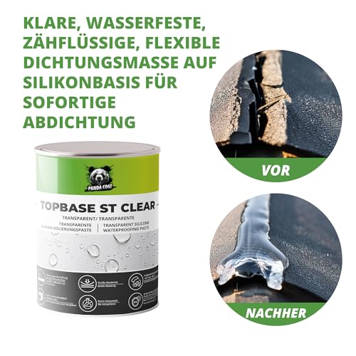 TopBase ST Clear – Skaidrus Silikoninis Hermetikas Stiklui ir Latakams Kasetėje, 0.18-0.4 kg