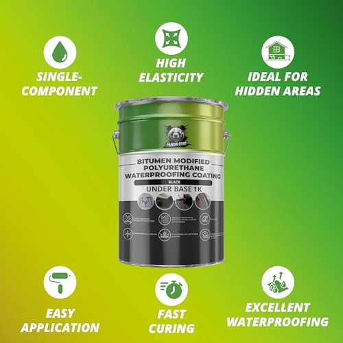 UnderBase 1K – Bitumen-Polyurethane Waterproofing Coating for Foundations and Basements, Black, 1-6 kg