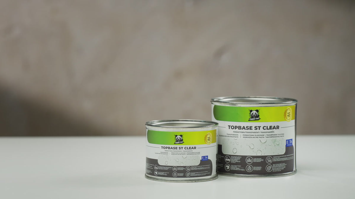 TopBase ST Clear – Skaidrus Silikoninis Hermetikas Stiklui ir Latakams Kasetėje, 0.18-0.4 kg