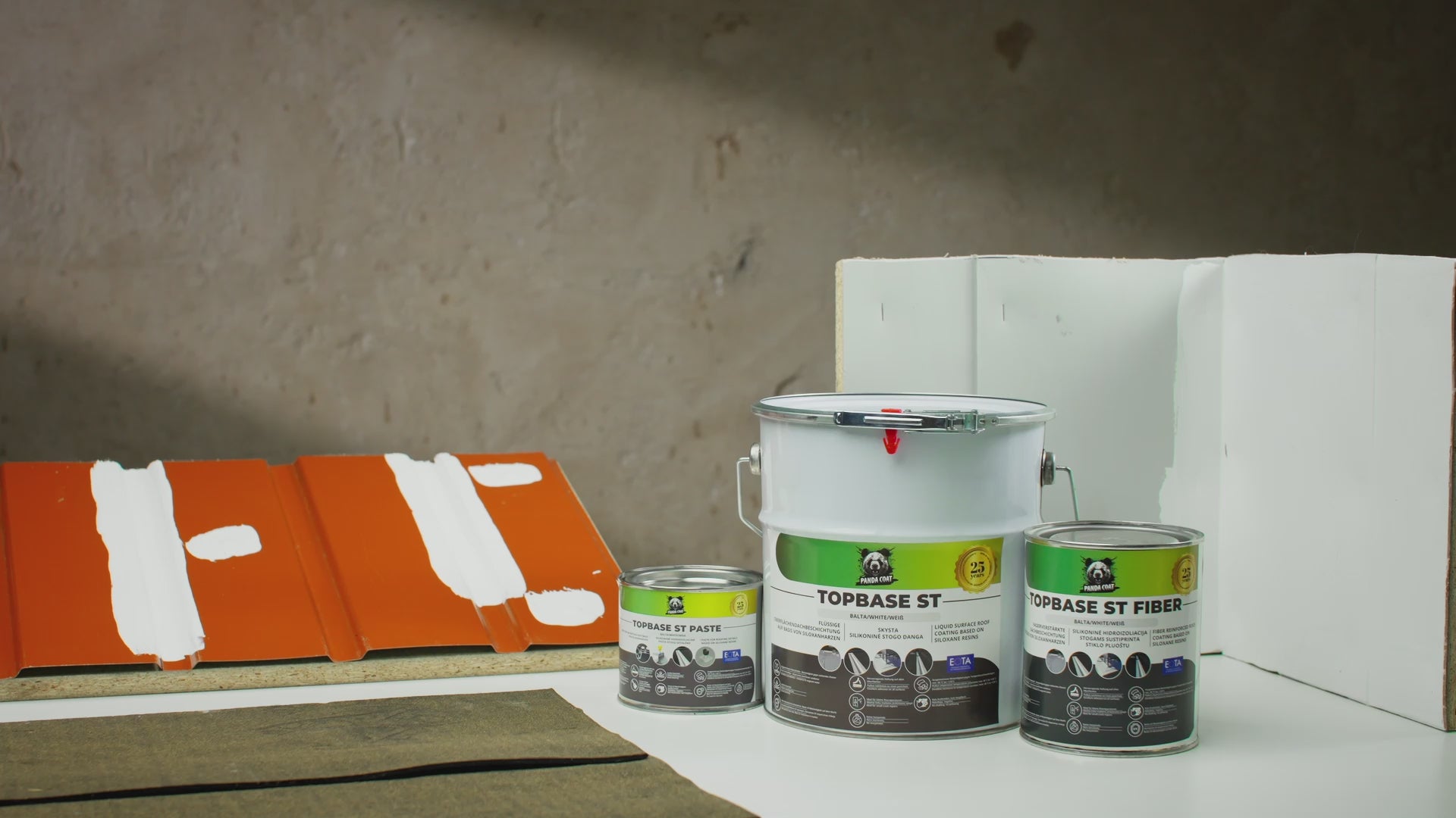 TopBase ST – Silikon-Flüssigkunststoff Dachabdichtung, Grau/Weiß, 1-22 kg